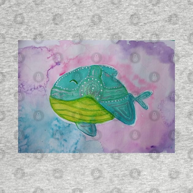 Pastel cutesy whale by Ivy Moon Creations